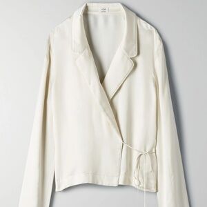 Aritzia Wilfred | ALLUSION Ivory Blouse